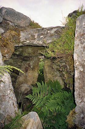 Inside a chambered tomb