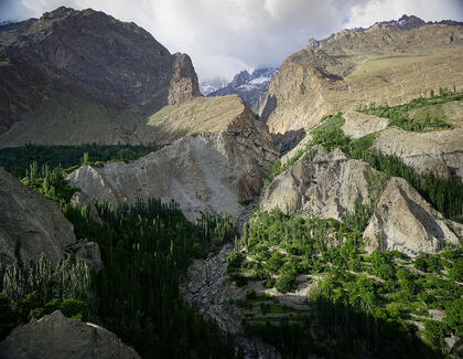 Behind the Baltit 