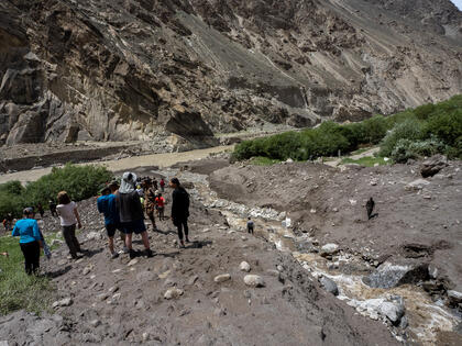 Road washout